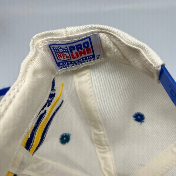 Vintage Los Angeles LA Rams NFL Diamond Cut Logo Athletic Hat Snapback Cap Men U - Picture 6 of 10